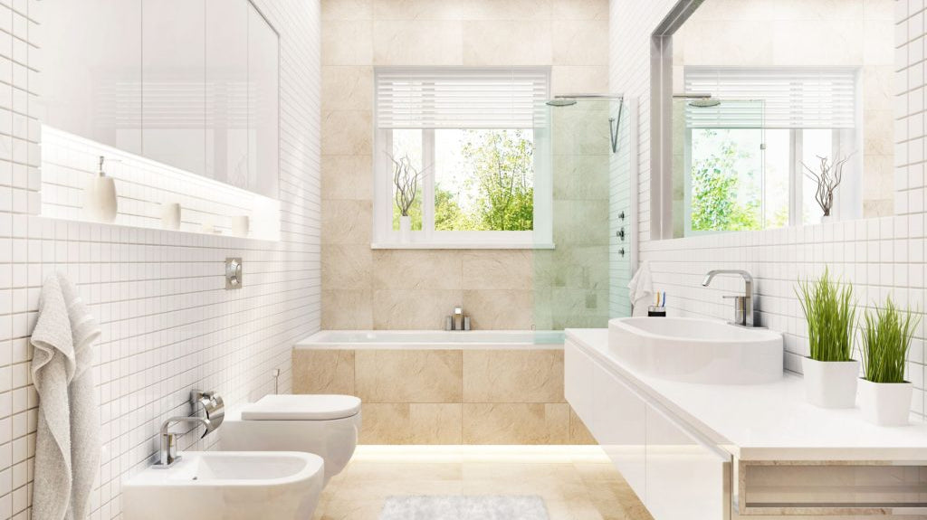 Organization of space in the bathroom