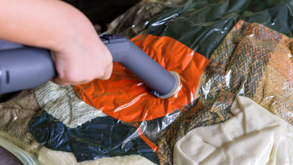 Vacuuming is the best way to store seasonal items in a closet