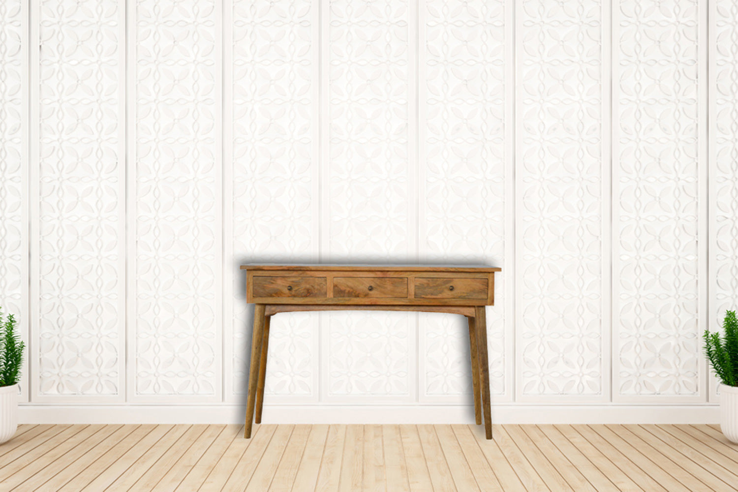 Artisan - Nordic Style Console Table with 3 Drawers