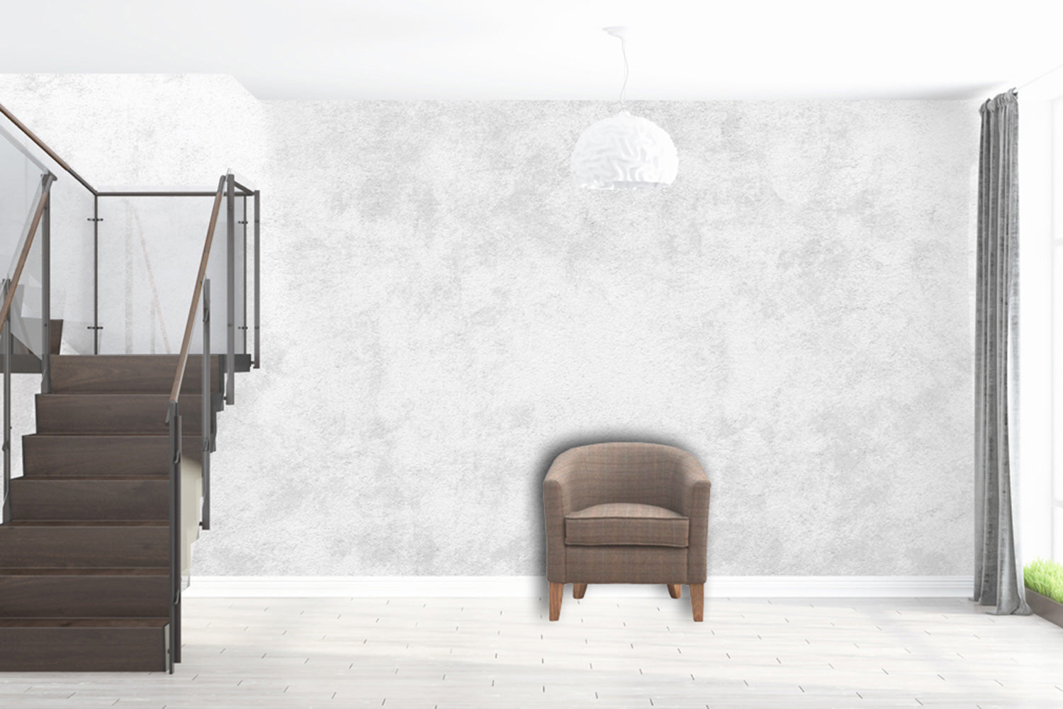 Artisan - Upholstered Tweed Tub Chair