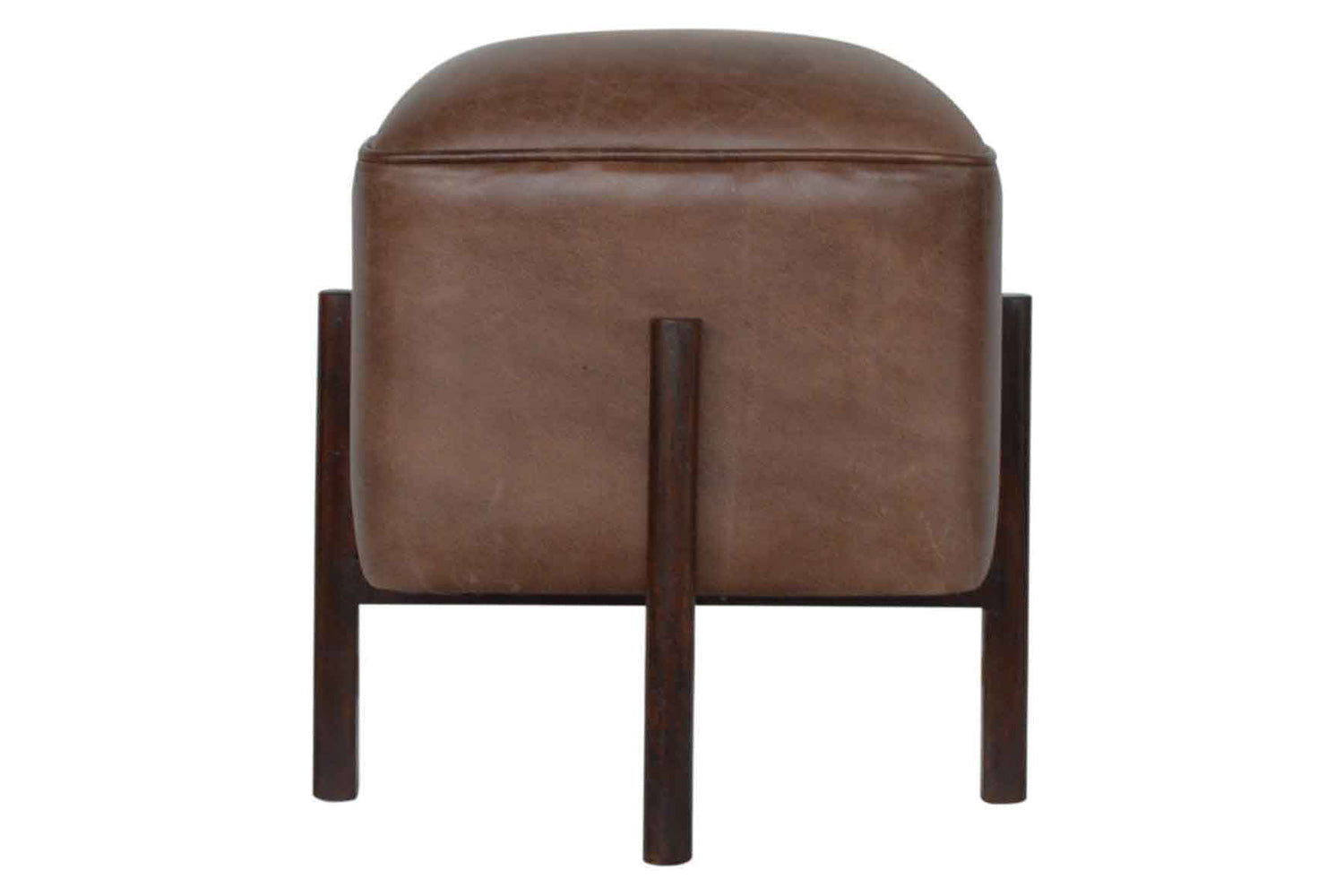 Artisan - Footstool with Solid Wood Legs