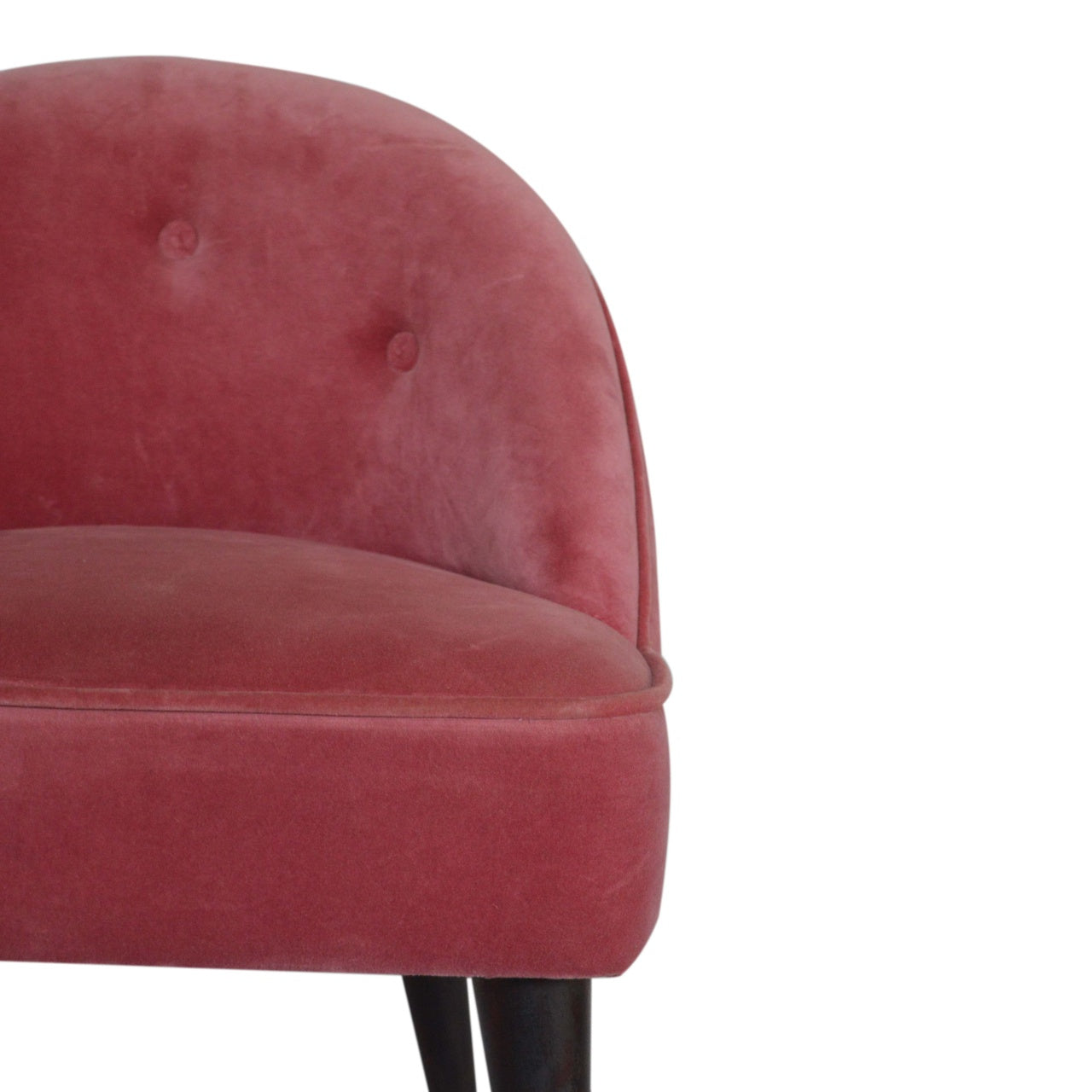 Artisan - Deep Button Chair in Pink, Velvet