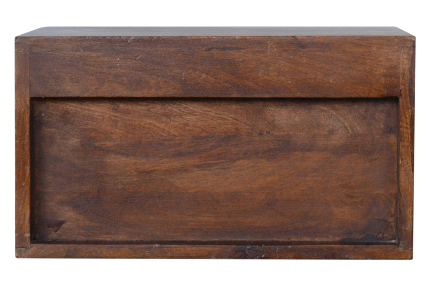 Artisan - Wall Mounted Brass Handle Bedside in Chestnut