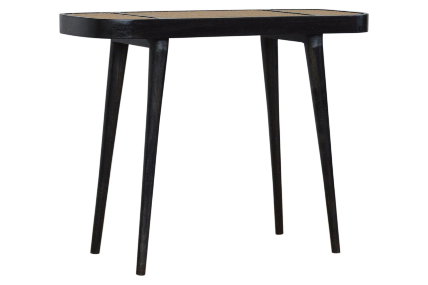Artisan - Rattan Console Table in Ash Black