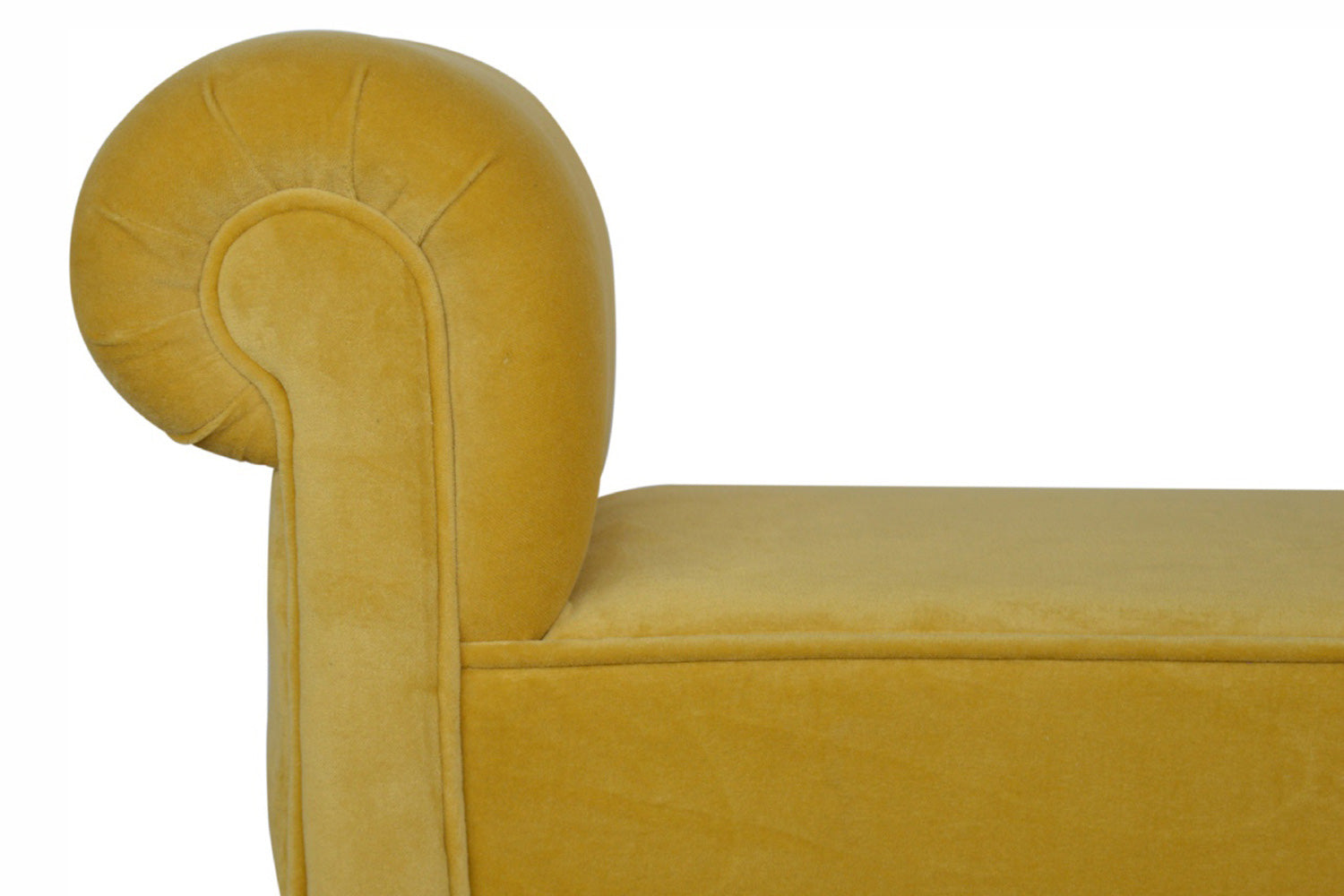Artisan - Bedroom Mini Bench in Mustard, Velvet
