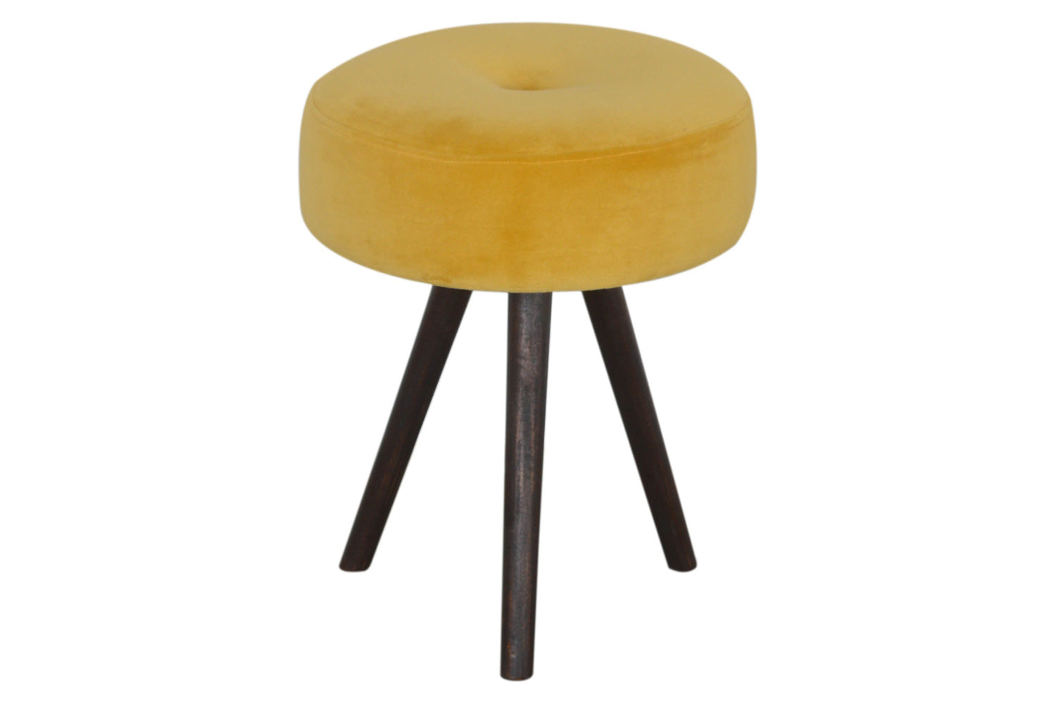 Artisan - Mustard Velvet Tripod Footstool