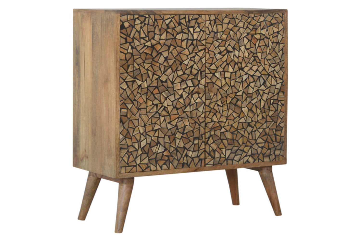 Artisan - Lisbon Black Abstract Cabinet