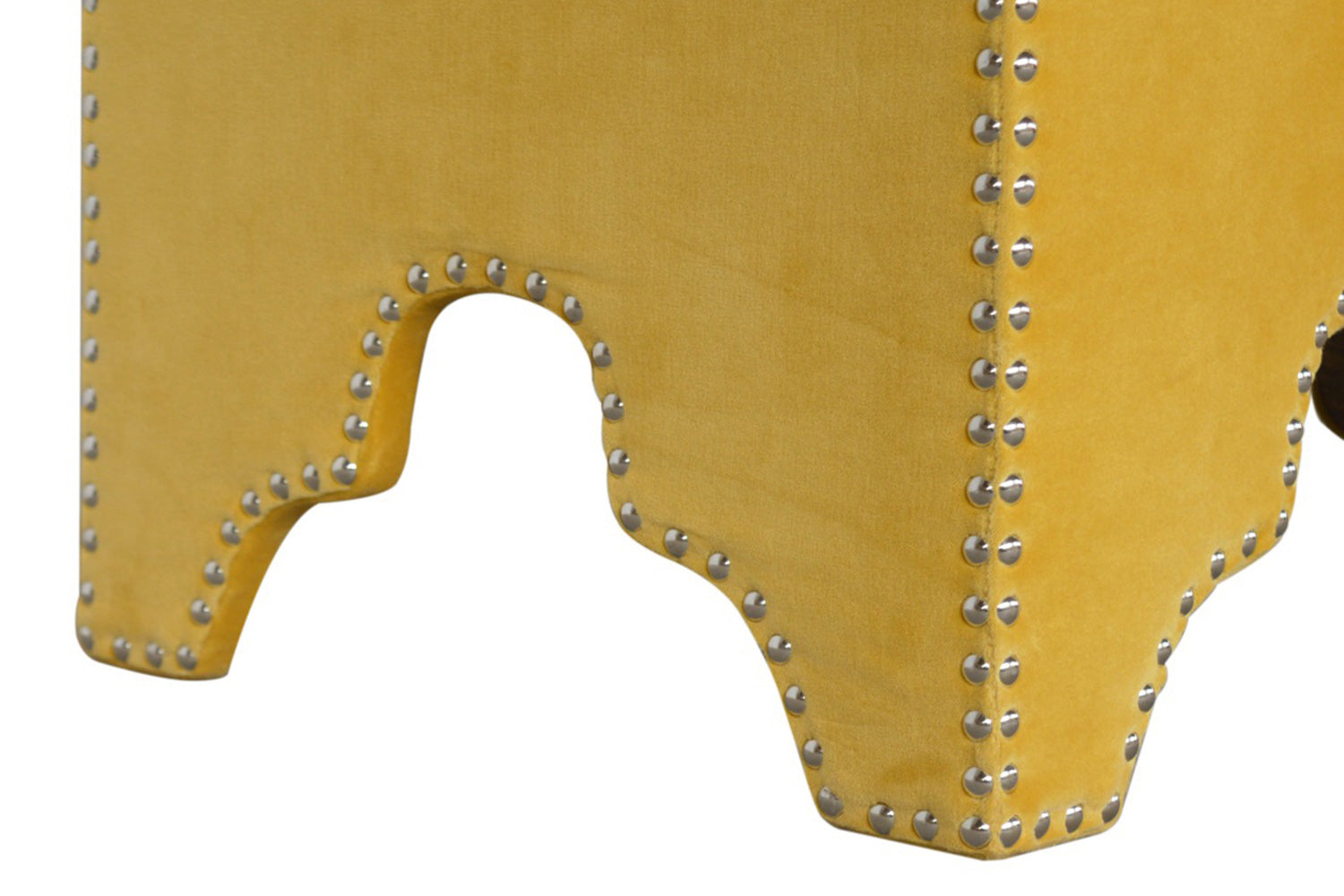 Artisan - Mustard Studded Footstool