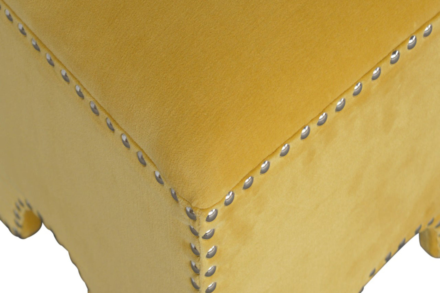 Artisan - Mustard Studded Footstool