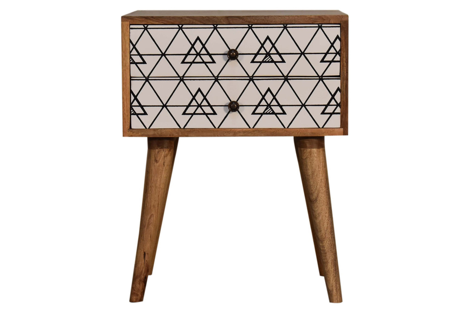 Artisan - Triangle Printed Bedside