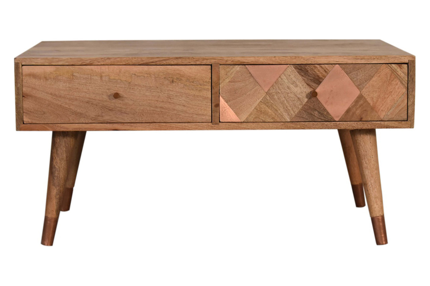 Artisan - Oak-ish Copper Inlay Coffee Table