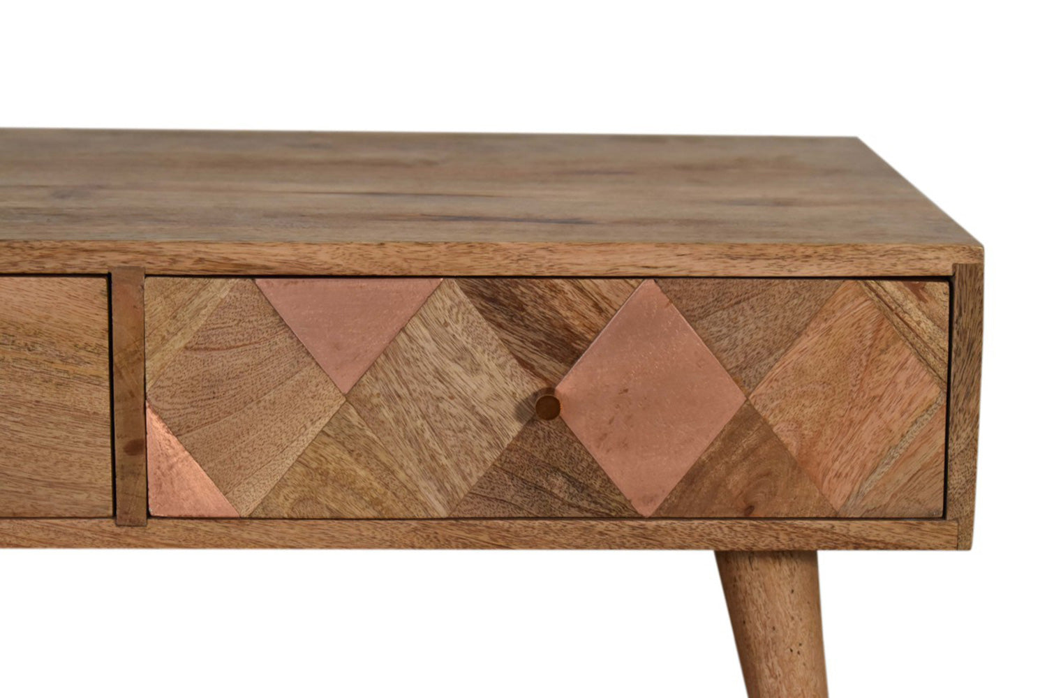 Artisan - Oak-ish Copper Inlay Coffee Table