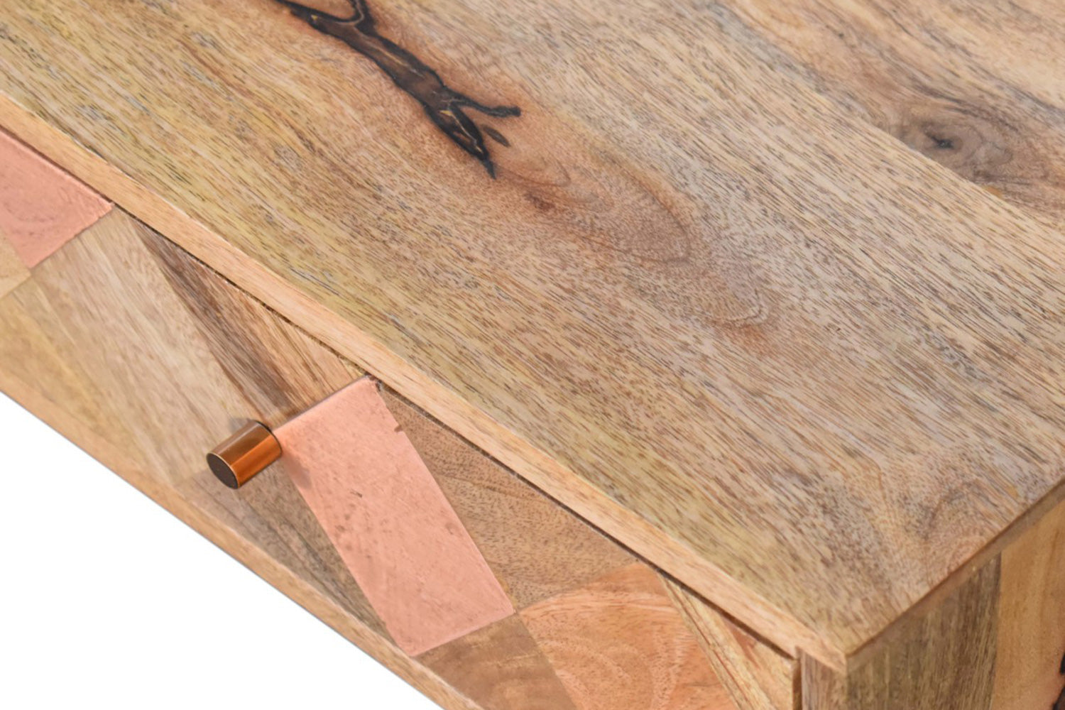 Artisan - Oak-ish Copper Inlay Coffee Table