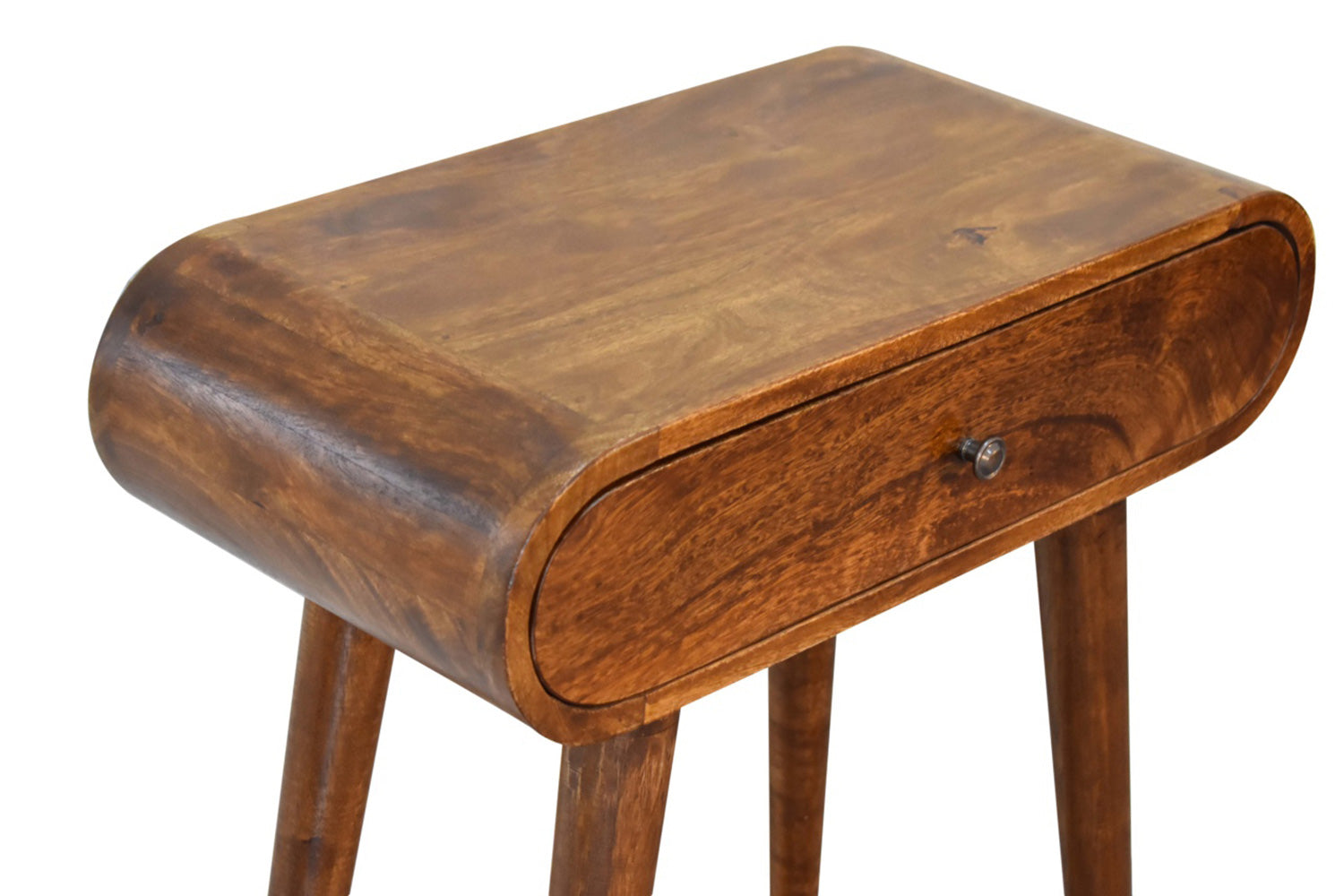 Artisan - Mini Rounded Mini Console Table in Chestnut