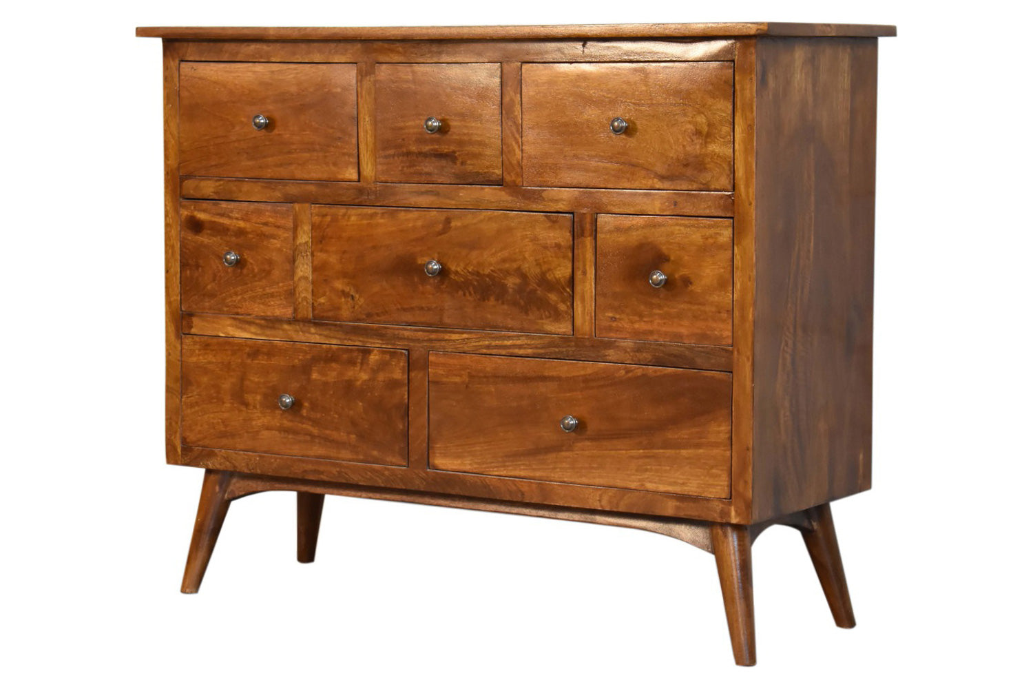 Artisan - Solid Wood 8 Drawer Chest in Chestnut