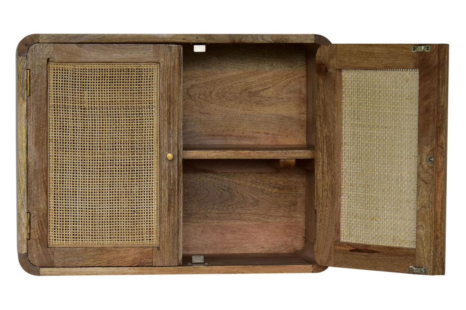 Artisan - Gray Washed Wall Mounted Woven Cabinet
