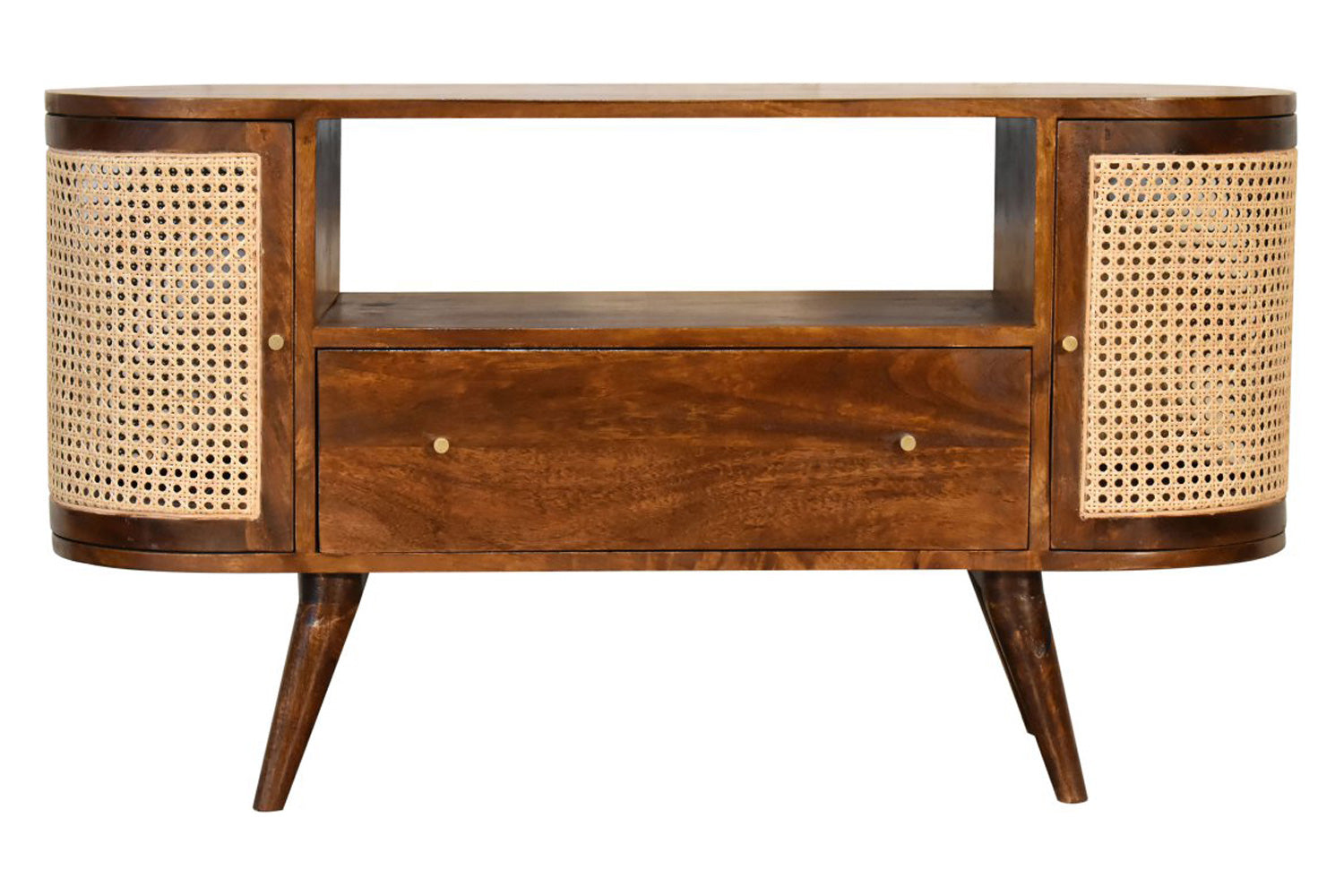 Artisan - Woven Media Unit in Chestnut