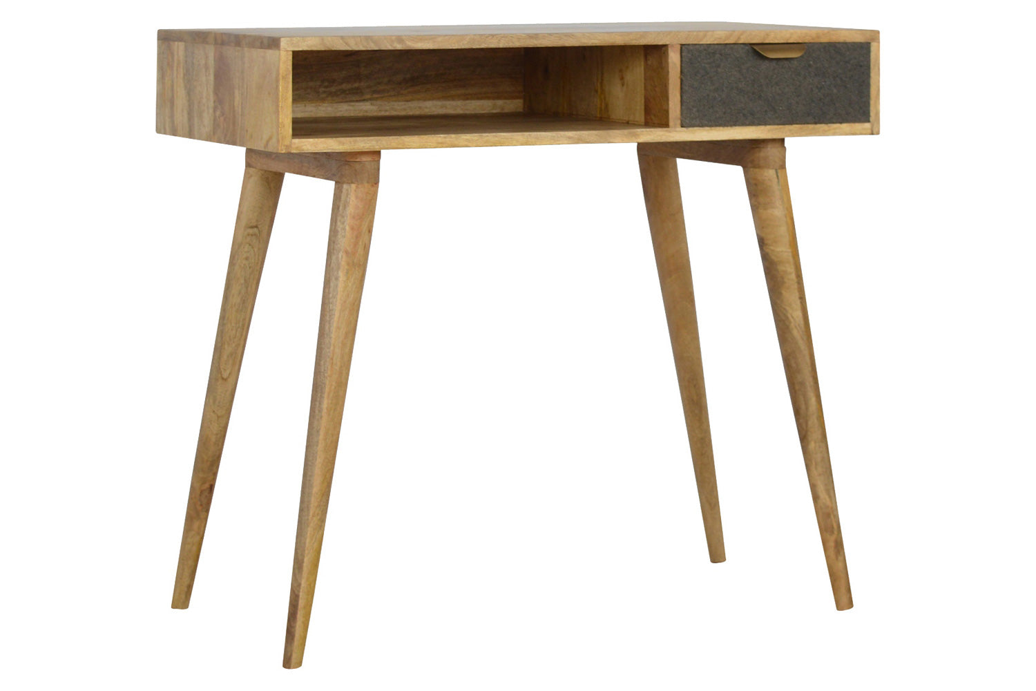 Artisan - Gray Tweed Writing Desk