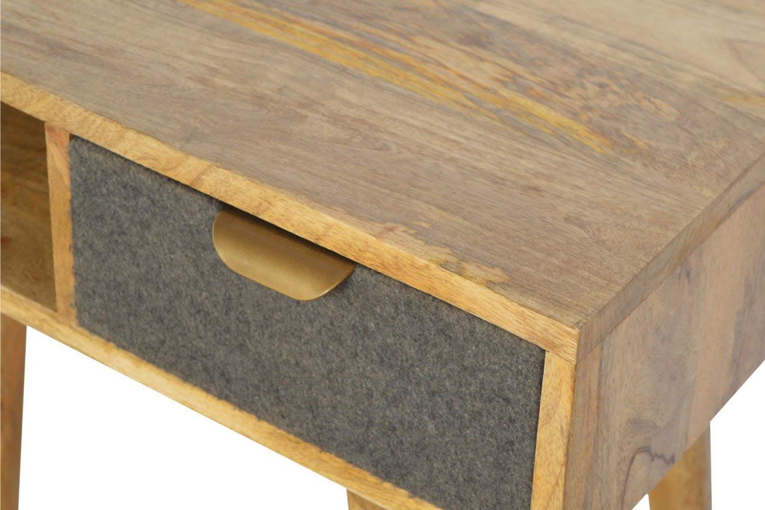 Artisan - Gray Tweed Writing Desk