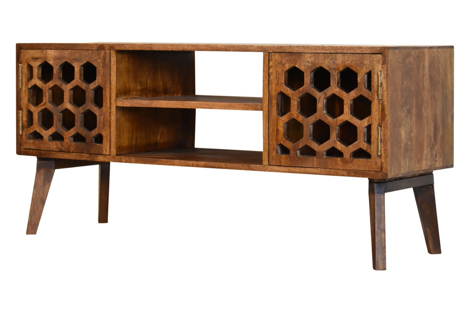 Artisan - Comb Media Unit in Chestnut