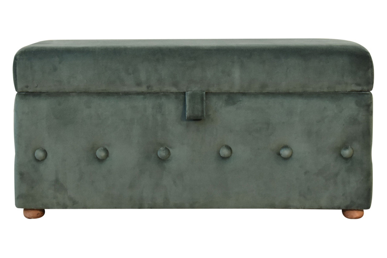 Artisan - Lid-up Cotton Velvet Ottoman