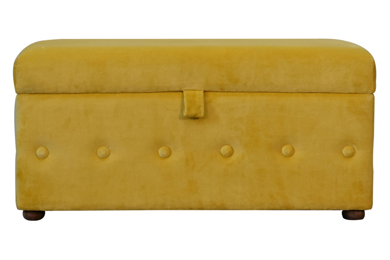 Artisan - Lid-up Cotton Velvet Ottoman