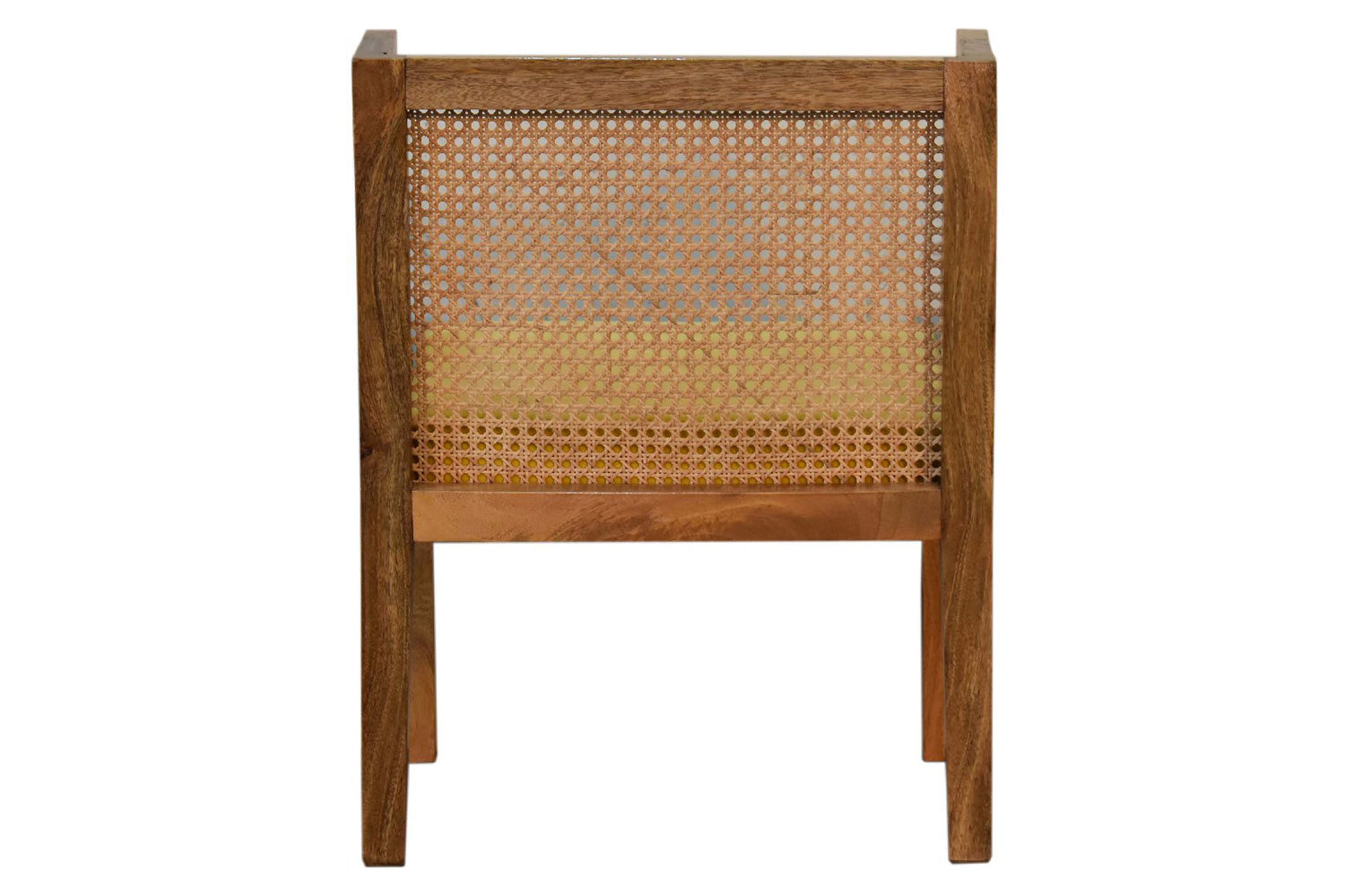 Artisan - Cotton Velvet Rattan Chair in Mustard, Retro