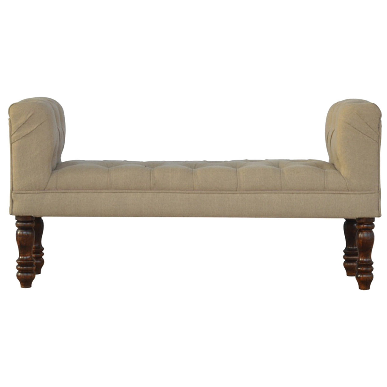 Artisan - Bedroom Bench in Mud, Linen