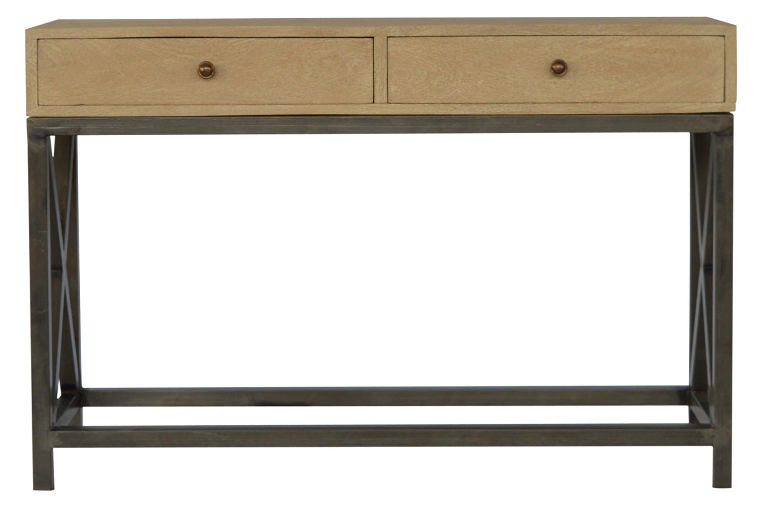 Artisan - Mango Wood Metal Base Console Table