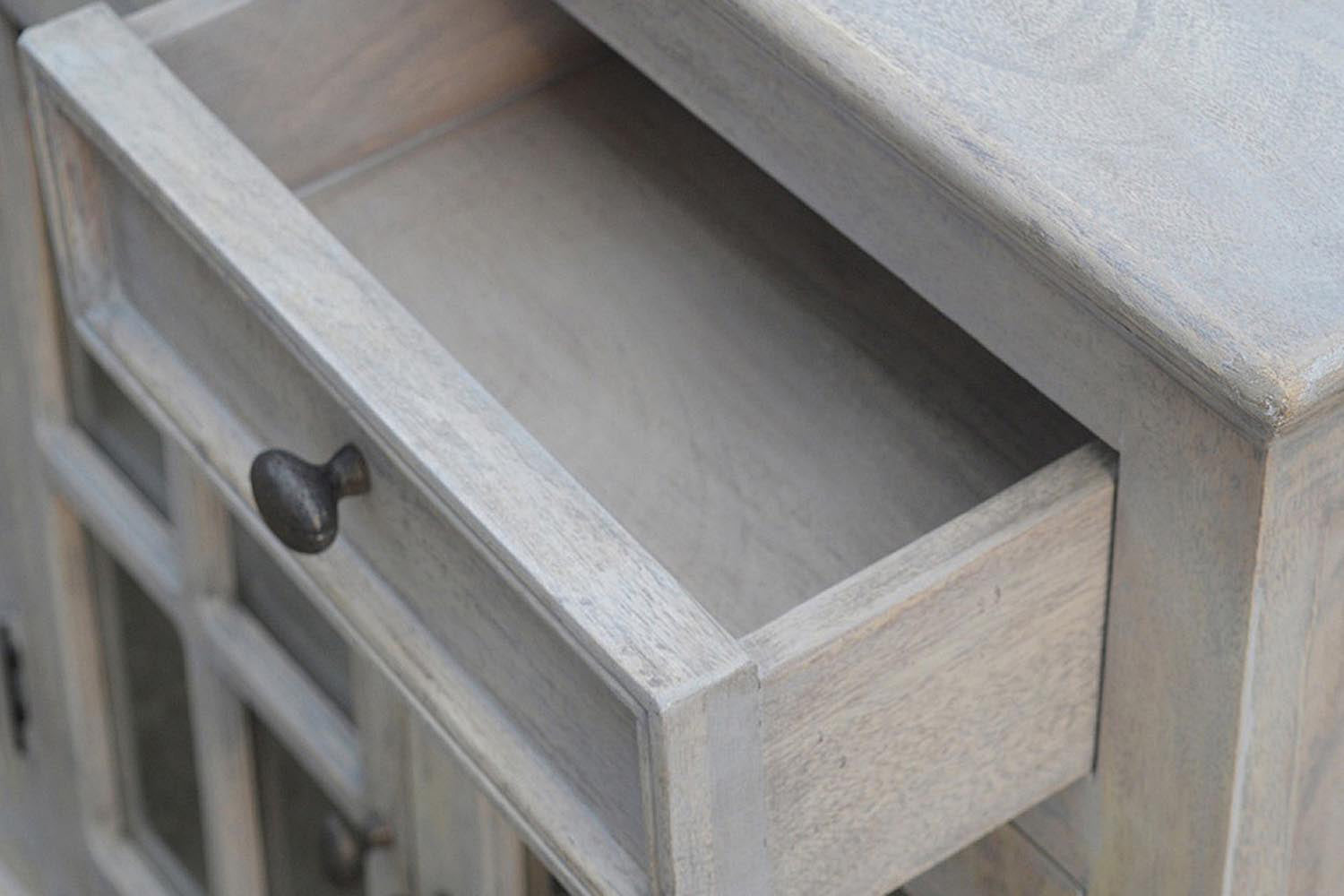 Artisan - Acid Wash Glazed Sideboard in Stone Wash