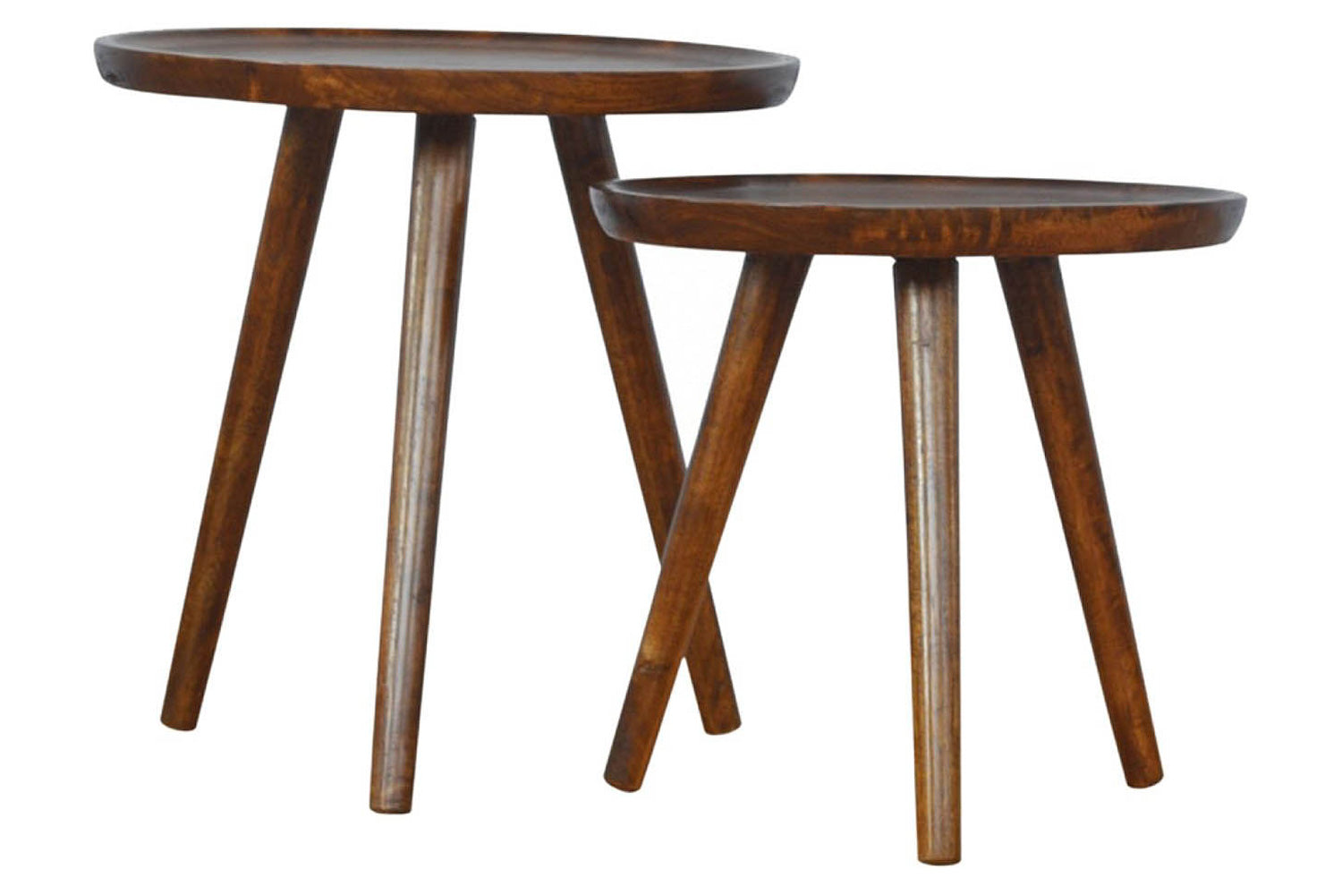 Artisan - Tray Nesting Stools in Chestnut