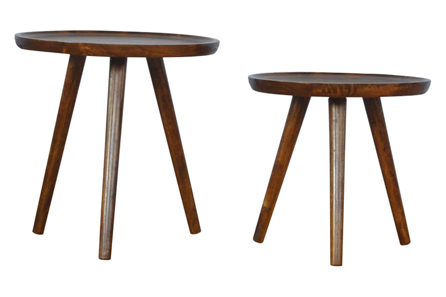 Artisan - Tray Nesting Stools in Chestnut