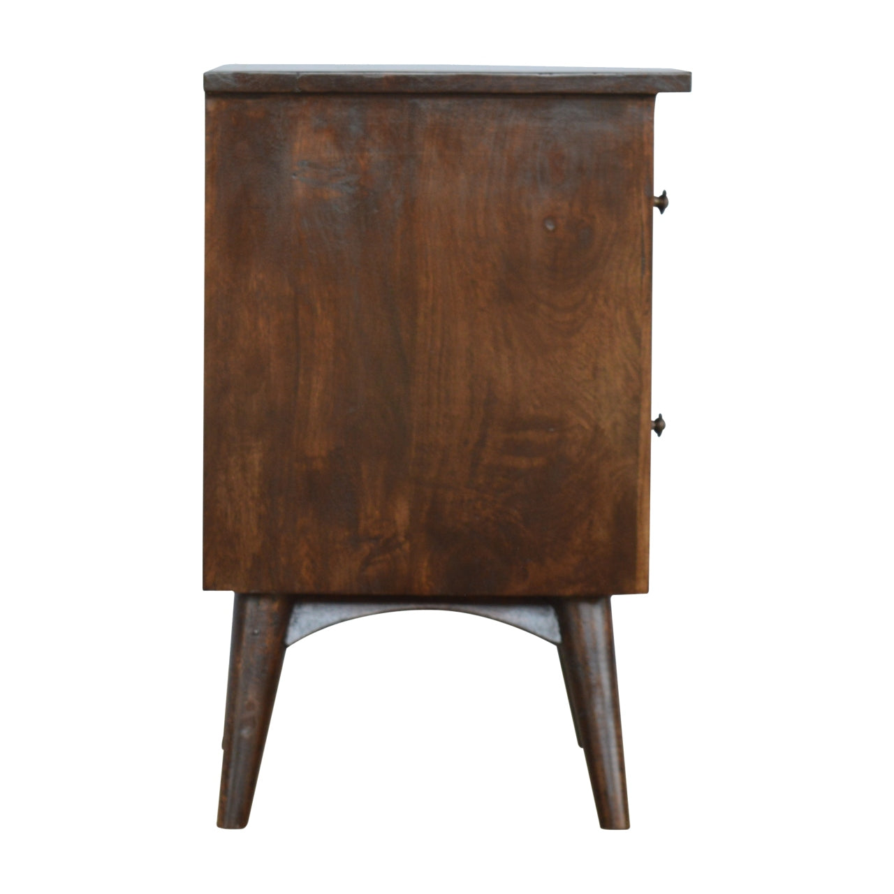 Artisan - Nordic Nightstand with 2 Drawers in Walnut