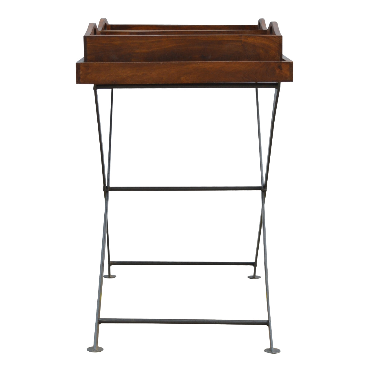 Artisan - Industrial Butler Tray in Chestnut, Metal
