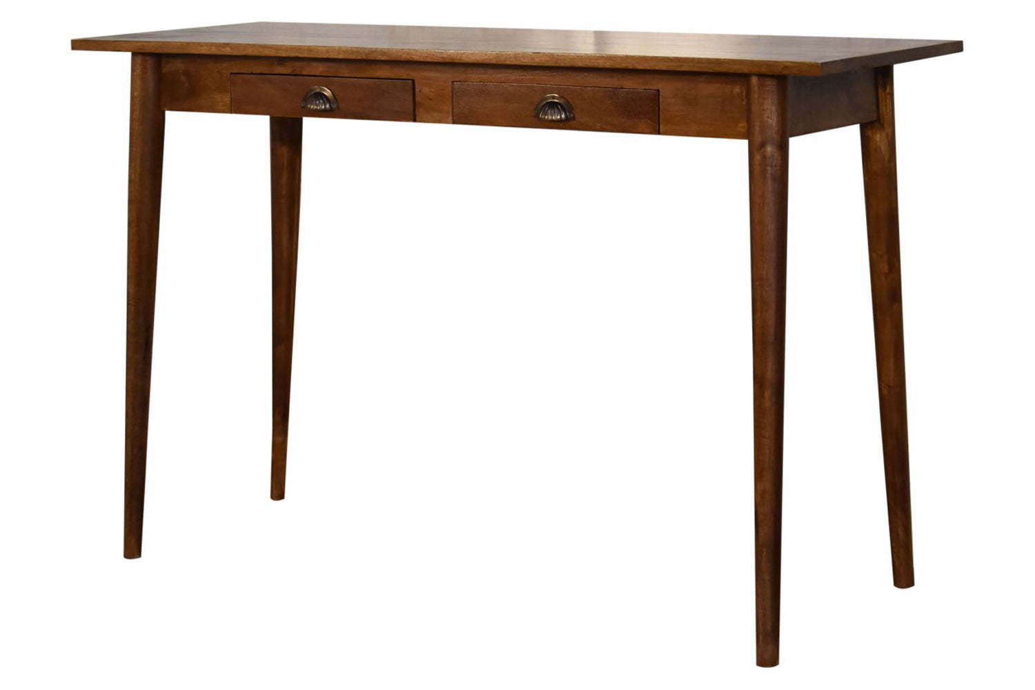 Artisan - Nordic Style Writing Desk with 2 Drawers in Chestnut
