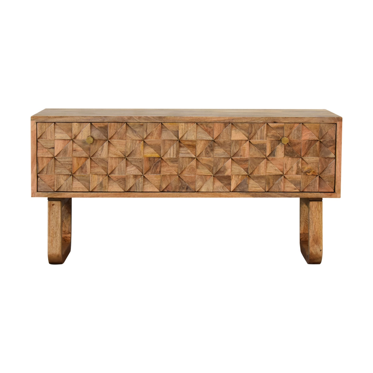 Artisan - U-Pineapple Bench in Oak-Ish