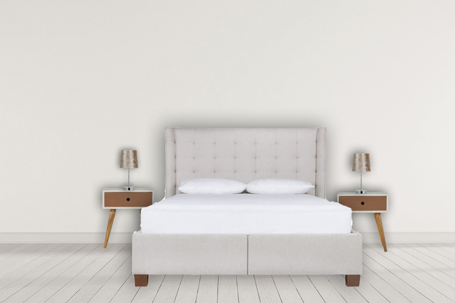 Artisan - Mocha & White Painted Bedside
