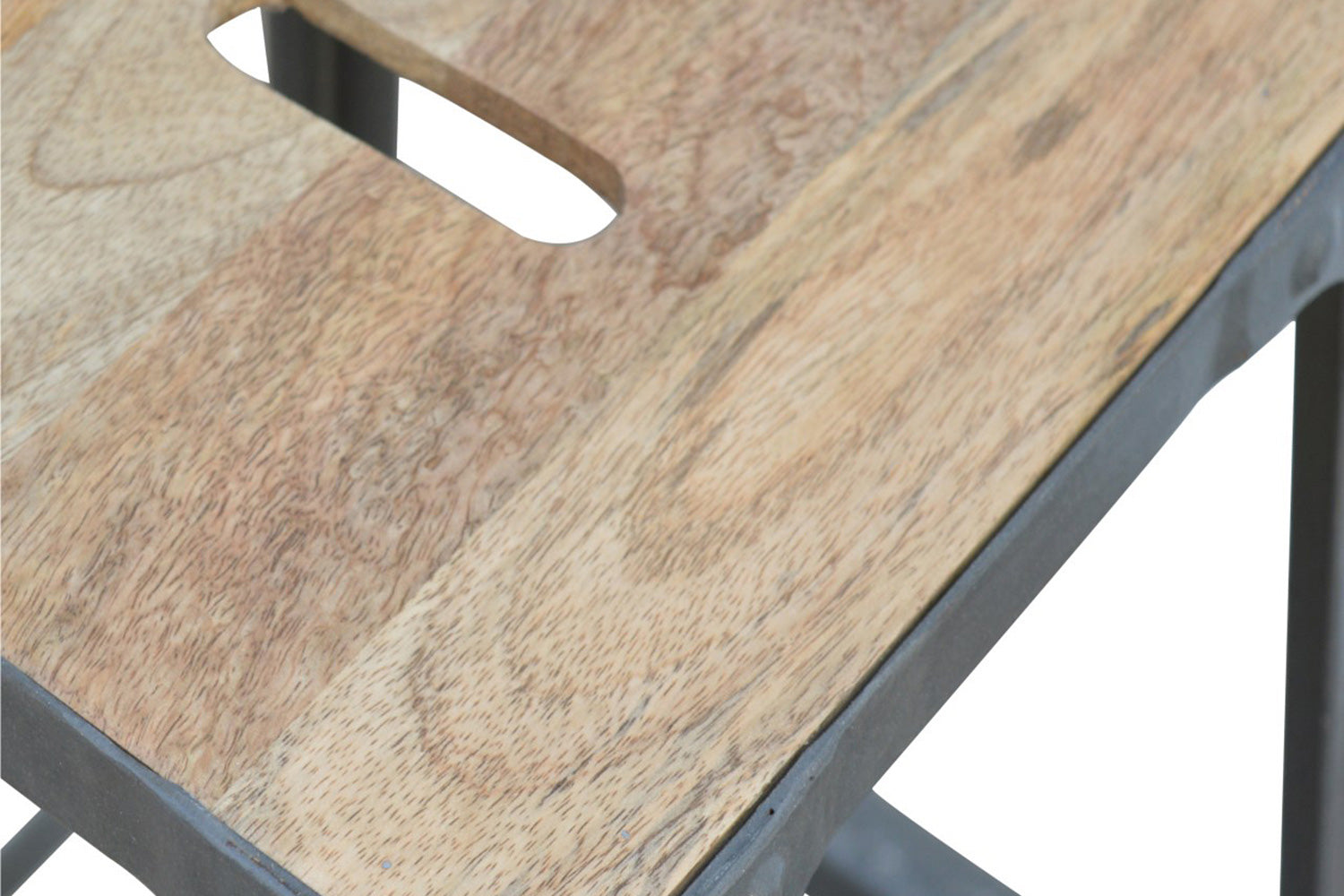 Artisan - Iron Kitchen Table with 3 Nesting Stools