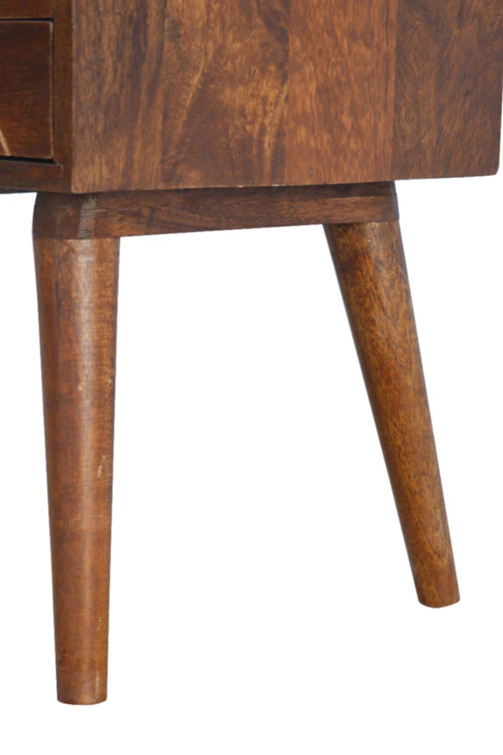 Artisan - Geometric Brass Inlay Bedside 2 Drawers