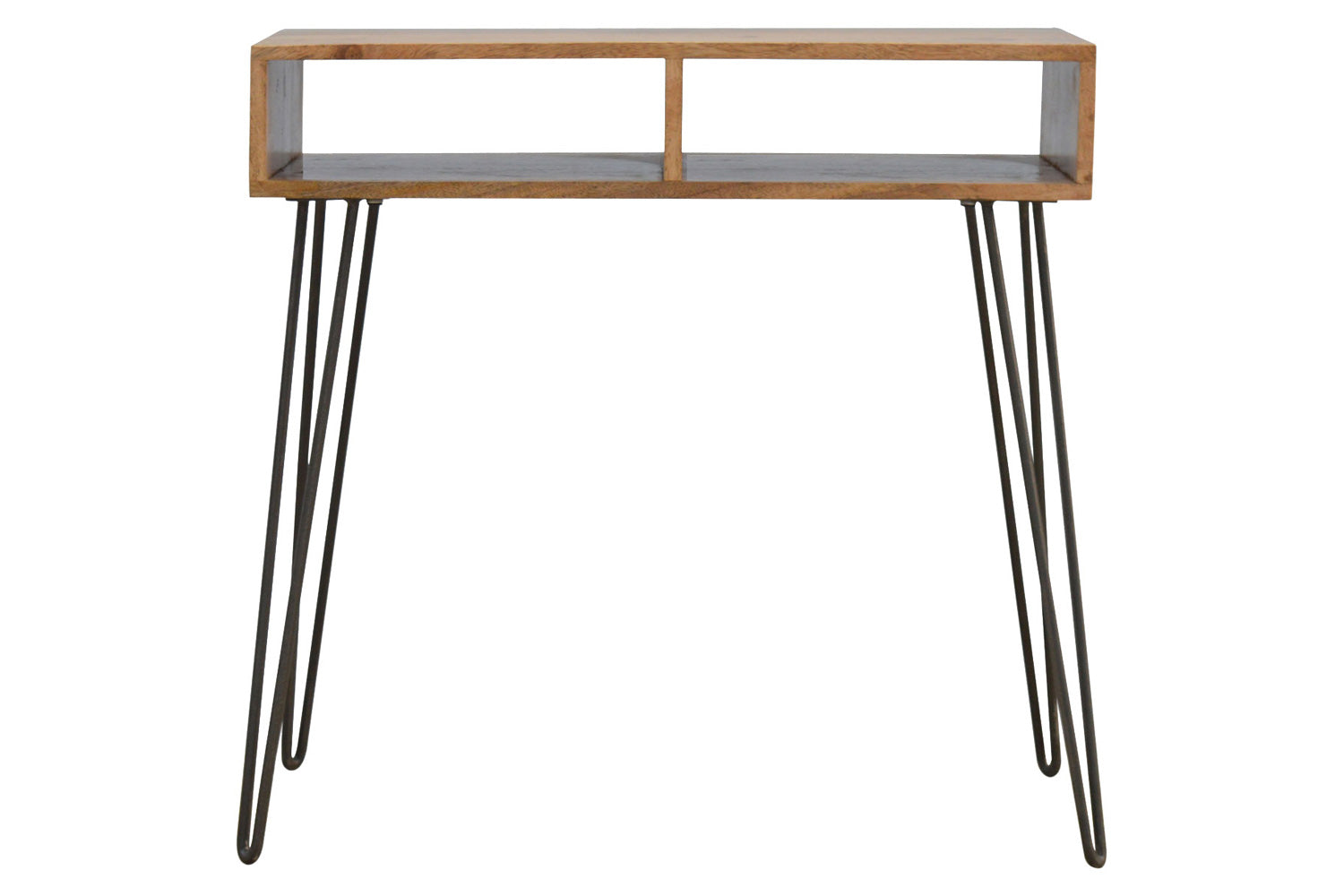 Artisan - Solid Wood & Iron Base Writing Desk with Stool