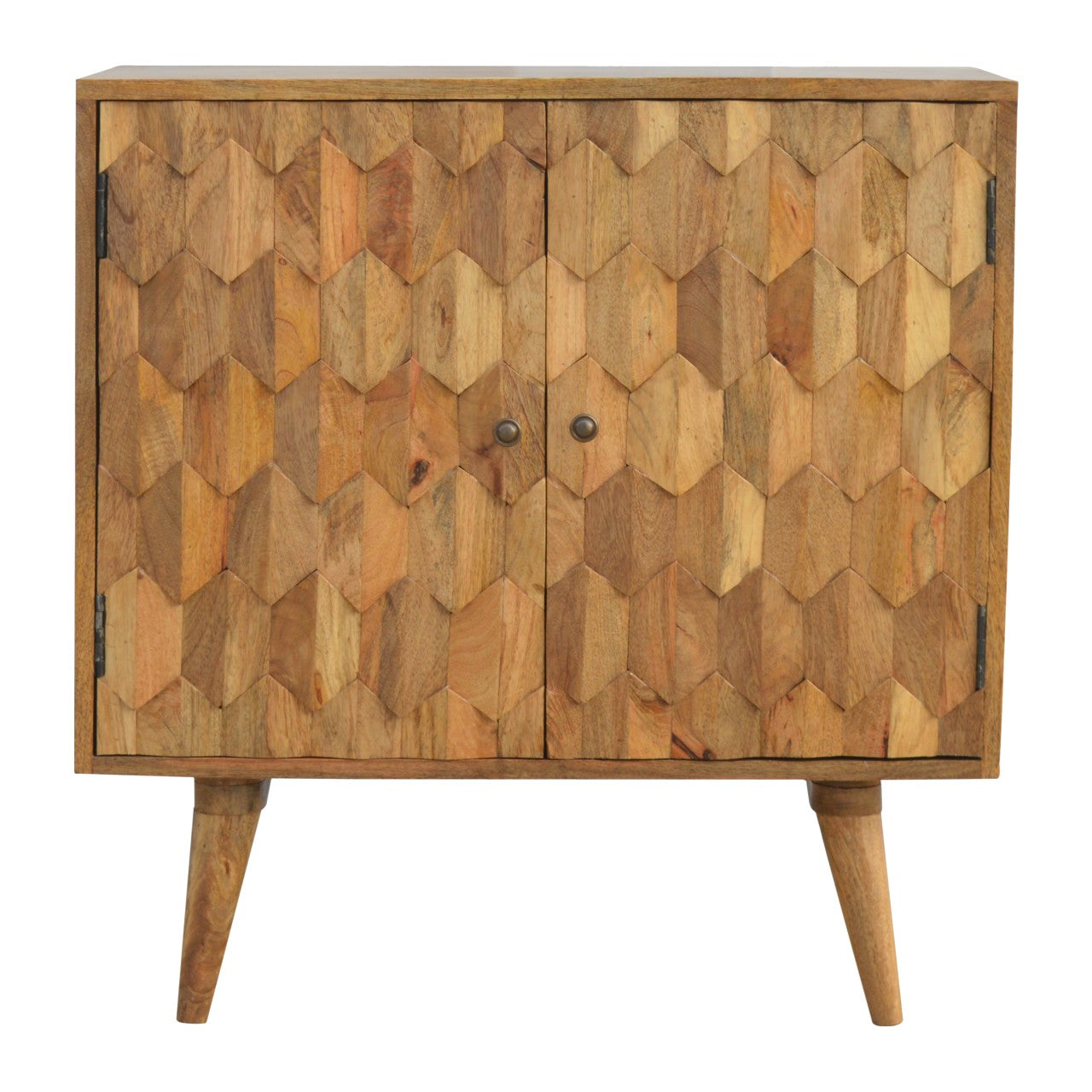 Artisan - Pineapple Carved Cabinet in Oak-Ish