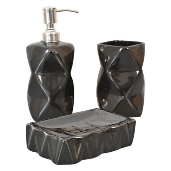 Artisan - Sindri Black Bathroom Set Of 3