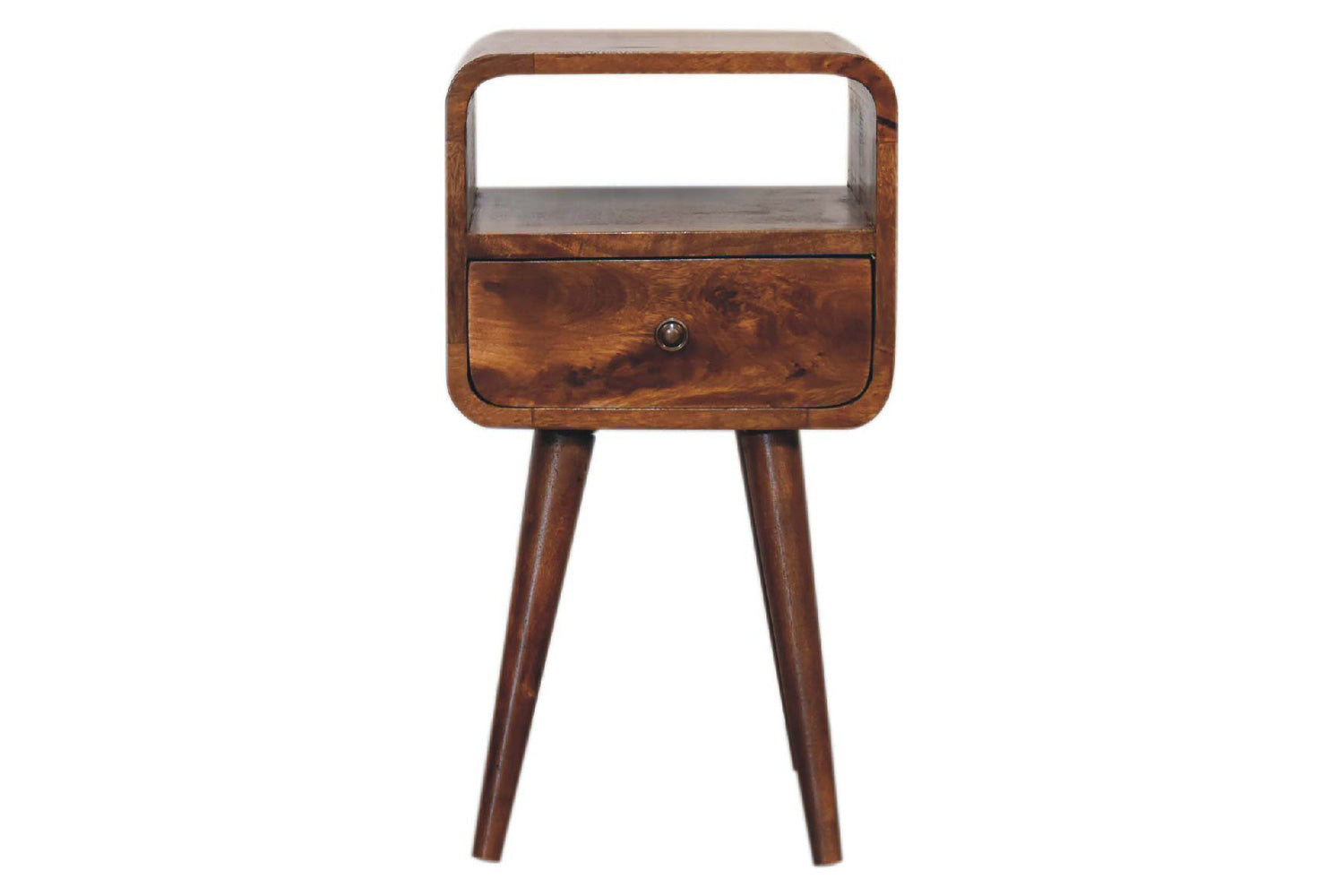 Artisan - Curved Open Slot Mini Bedside