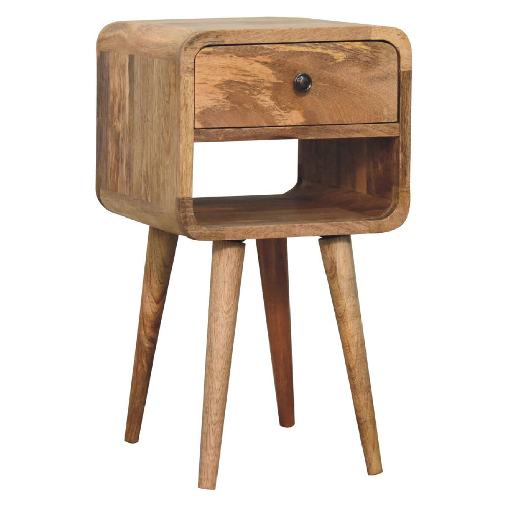 Artisan - Mini Oak-Ish Curve Lower Nightstand