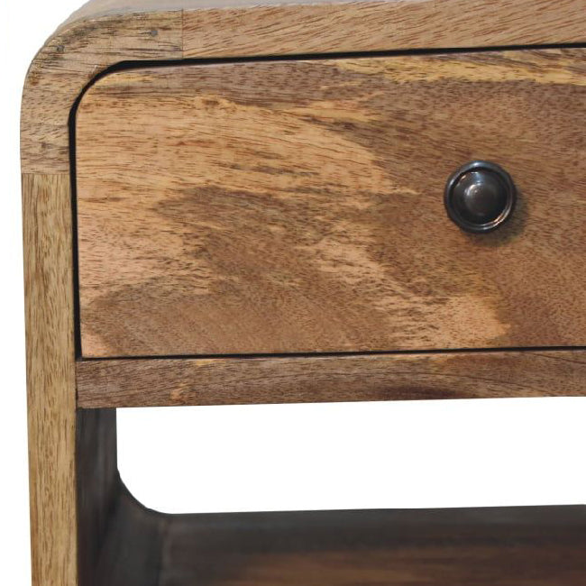 Artisan - Mini Oak-Ish Curve Lower Nightstand