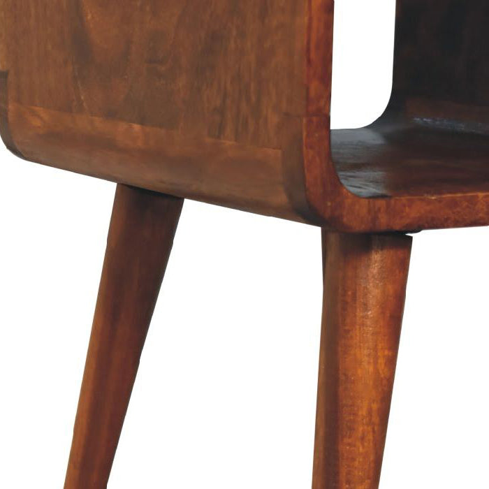 Artisan - Mini Chestnut Curve Lower Nightstand