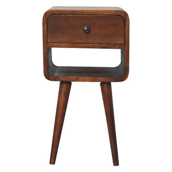 Artisan - Mini Chestnut Curve Lower Nightstand