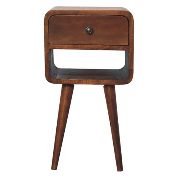 Artisan - Mini Chestnut Curve Lower Nightstand