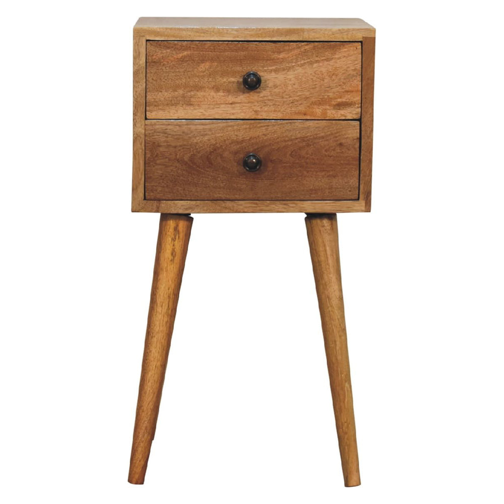 Artisan - Mini 2 Drawer Oak-Ish Nightstand