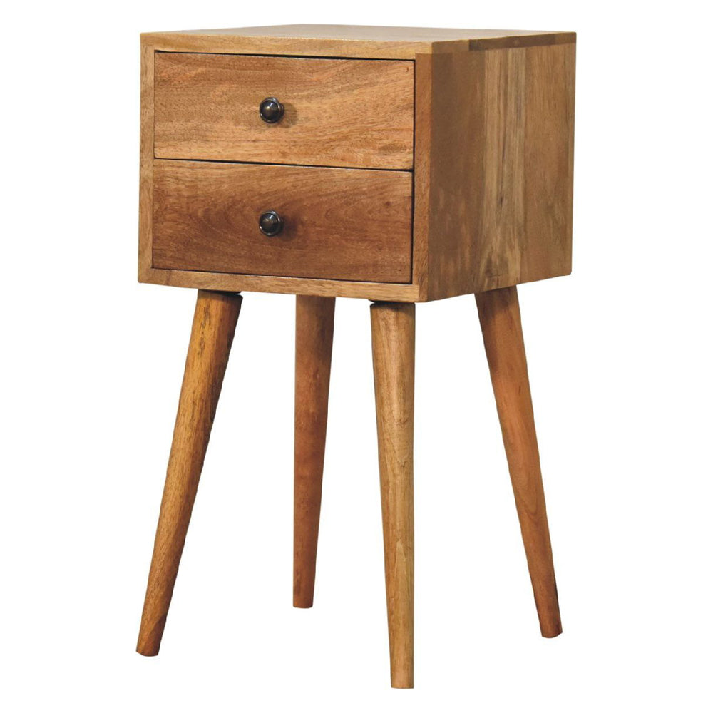 Artisan - Mini 2 Drawer Oak-Ish Nightstand